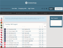 Tablet Screenshot of oddshelp.com